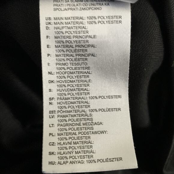 Adidas Track Jacket Womens Medium Black/Gray Three Stripe Full Zip AV1008 Clima - Picture 4 of 7